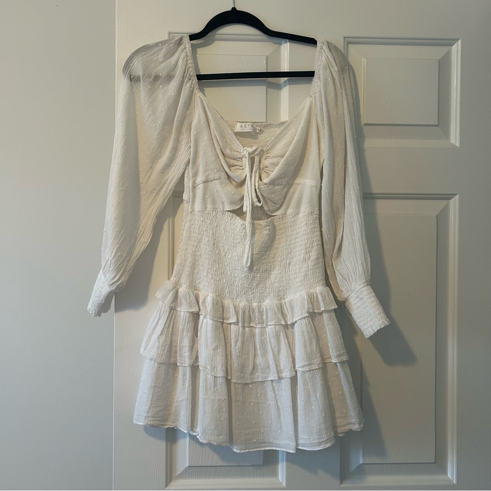White Ruffled Dress
